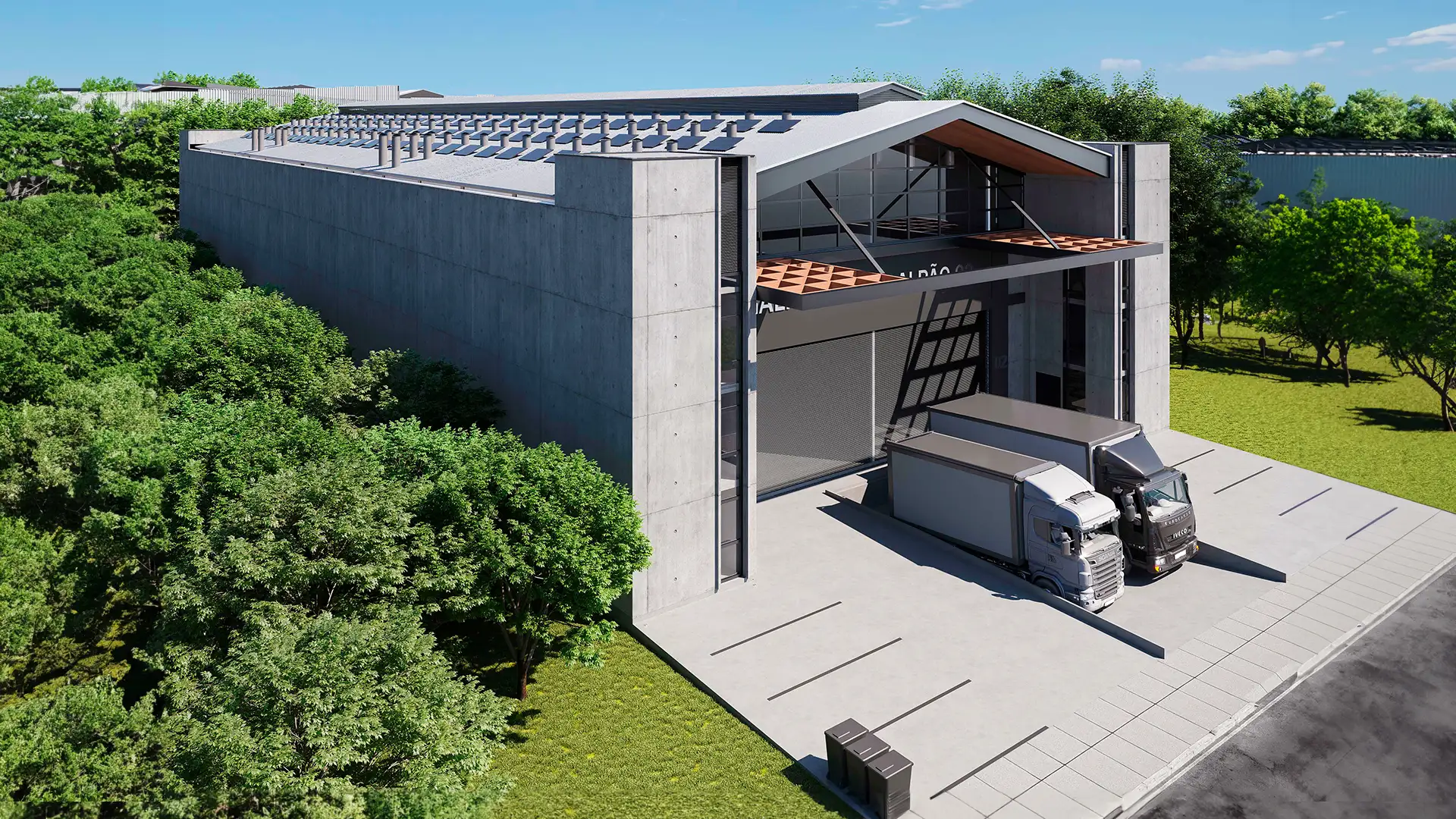 Galpão Moderno Contemporâneo – Projeto Arquitetura – Progetta Studio 03